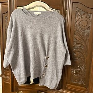 THML Gray with Metal Toggle Accents